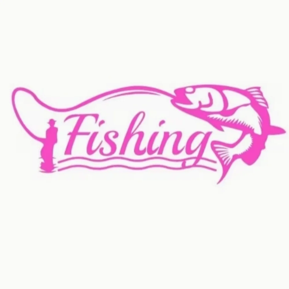 Fisherman Fishing Line‎ Hook Fish Water Vinyl Graphic Auto Laptop Decal Sticker